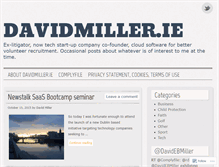 Tablet Screenshot of davidmiller.ie